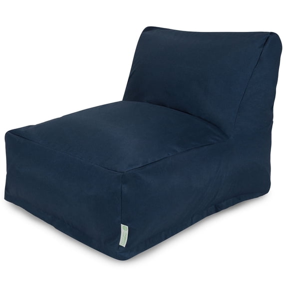 Majestic Home Goods Navy Blue Solid Bean Bag Chair Lounger