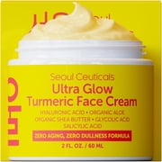 SeoulCeuticals Ultra Glow Turmeric Face Cream, Korean Skincare Face Moisturizer, 2 fl oz