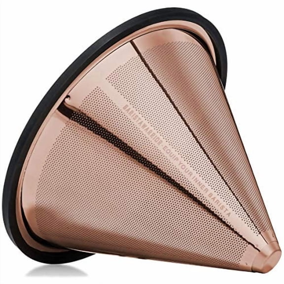 Reusable Pour Over Coffee Filter for Chemex and Hario V60 (Copper)