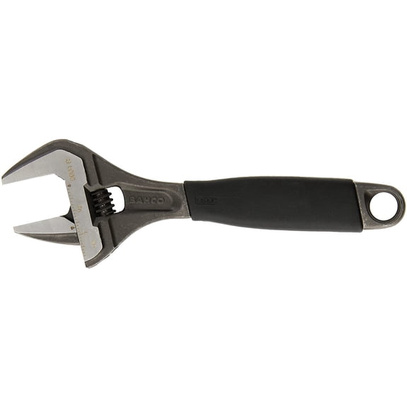 Bahco 9031 R US Black X-Wide Adjustable Wrench Ergo, 8"