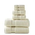 thumbnail image 1 of 703 GSM 6 Piece Towels Set, 100% Cotton, Zero Twist, Premium Hotel & Spa Quality, Highly Absorbent, 2 Bath Towels 30” x 54”, 2 Hand Towel 16” x 28” and 2 Wash Cloth 12” x 12”. Ivory Color, 1 of 5
