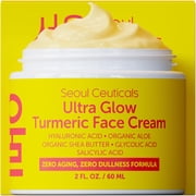 SeoulCeuticals Ultra Glow Turmeric Face Cream, Korean Skincare Face Moisturizer, 2 fl oz