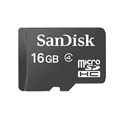 sandisk 16 gb microsdhc flash memory card sdsdq-016g (bulk packaging) - class 4