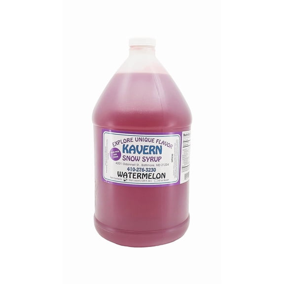 Kavern Watermelon Snow Cone | Snowball Syrup (128 oz.) 1 Gallon