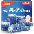 thumbnail image 1 of Vacplus Automatic Toilet Bowl Cleaner Tablets, Drop-In Tank Cleaner for Bathroom, Prevent Stains & Deodorize, Long-Lasting Cleaning Tabs, Easy-Use Freshener for Bowl & Tank, 12 Pack, 1 of 8