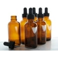thumbnail image 1 of 2oz Amber Glass Bottles with Glass Eye Dropper Dispenser (6 Pack) by Super Z Outlet, 1 of 4