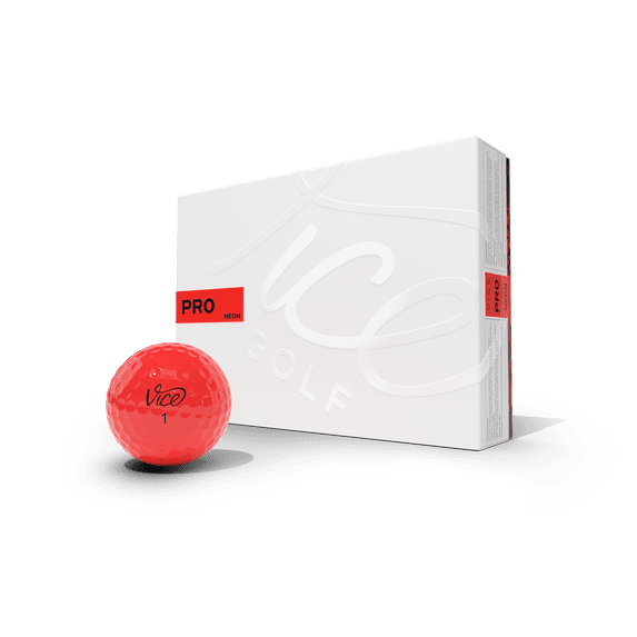 Vice Pro Neon Red Golf Balls 12pack