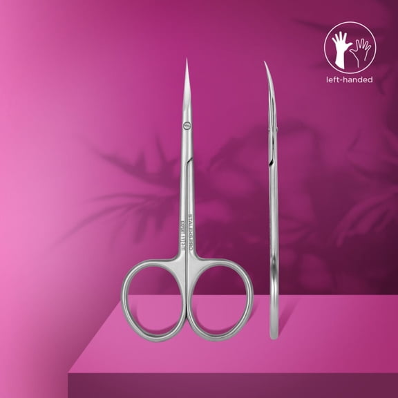 STALEKS PRO Professional Cuticle Scissors For Left-Handed Users EXPERT 11 TYPE 3