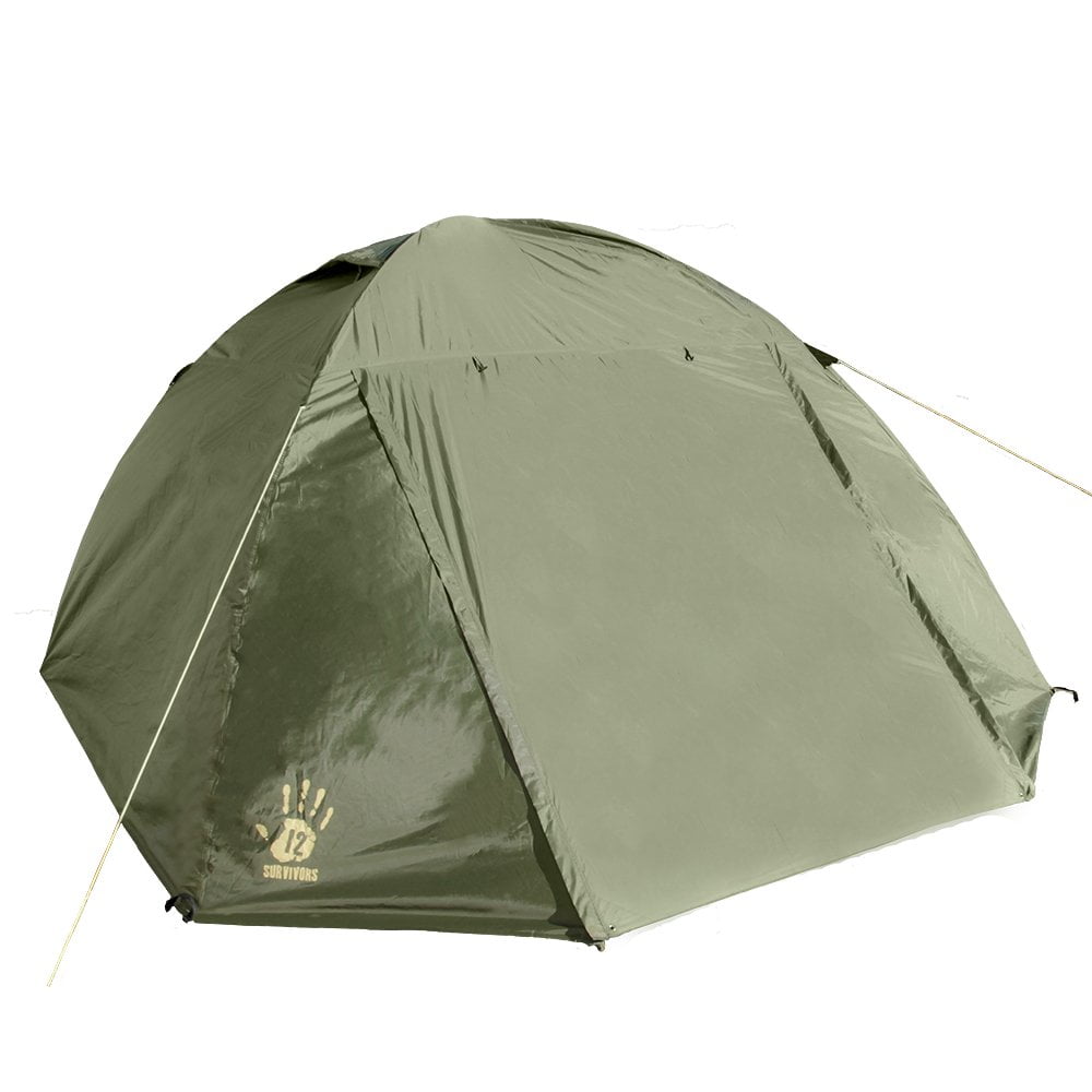 12 Survivors Shire 6 Persons Tent 141［並行並行輸入］並行輸入品　送料無料 12 Survivors 6p Shire Tent - Green, Not Applicable :