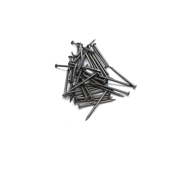 Small Round Head Iron Nails, [100pcs ]Wood Nails Multi-Purpose for DIY Decorative Pictures Boxes Household Accessories (225mm/0.12x1inch, Black)