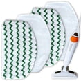 thumbnail image 1 of Turbo Microfiber Steam Mop Pads Compatible to Fit Bissell PowerFresh 1544A 1806 2075A 5938 Deluxe 3-in-1 Slim Lift-Off Cleaner Power Fresh Cloth Mops - Washable Replacement Covers 4 Pack, 1 of 6