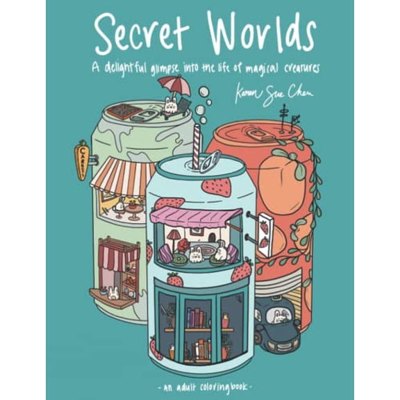 Pre-Owned Secret Worlds: A Coloring Book and Delightful Glimpse Into The Magical Life Of Tiny Creatures by Chen; Karen Sue (Paperback)