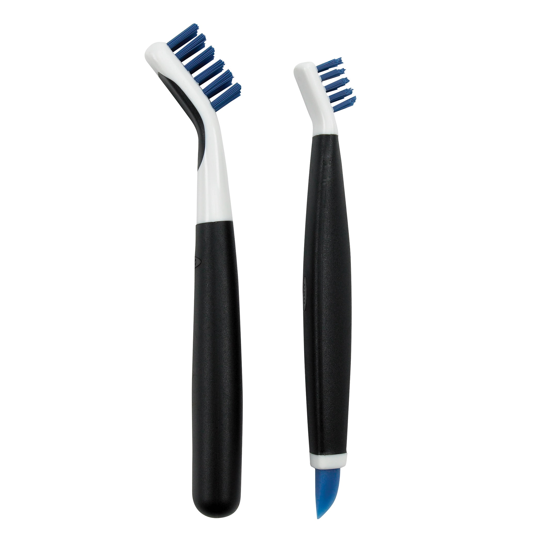 OXO Deep Clean Brush Set, Blue, Detail Cleaning Brushes for Grout, Fixtures & Crevices