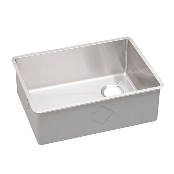 Elkay Crosstown Stainless Steel 25-1/2" x 18-1/2" x 9", Single Bowl Undermount Sink