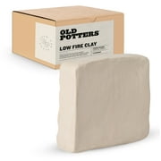 Old Potters Low Fire Clay, White   Ideal for Beginners & Professionals, Perfect for At-Home Pottery! 5 lbs