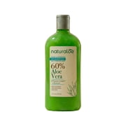 Naturaloe - Glow & Hydration Shampoo - 12 fl oz - 100% Vegan formula infused with 60% Aloe Vera gel - Eco friendly, cruelty free, no parabens no silicones