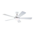 thumbnail image 1 of Emerson Astor Ceiling Fan - Satin White with Polished Nickel Accents, 1 of 7