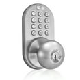 thumbnail image 1 of MiLocks Keypad Knob Satin Nickel, 1 of 7