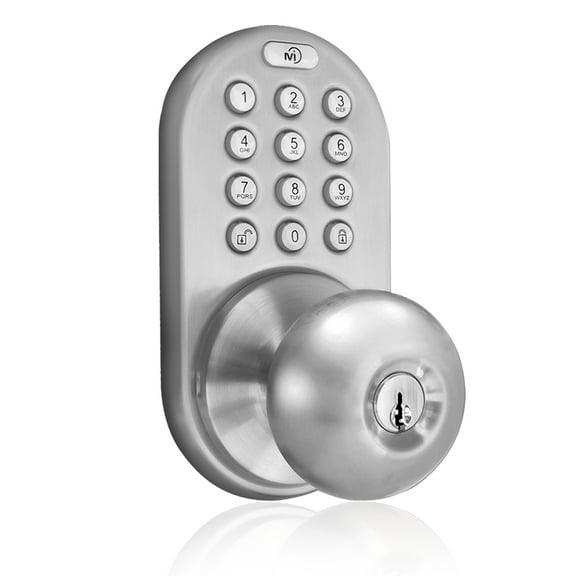 MiLocks Keypad Knob Satin Nickel