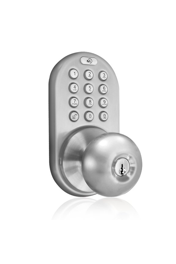 MiLocks Keypad Knob Satin Nickel