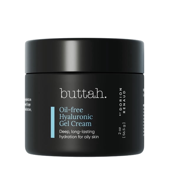 Buttah Skin Oil-Free Hyaluronic Gel Cream – Hydrating Face Moisturizer