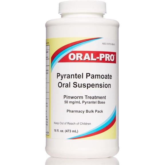 Oral Pro Pyrantel Pamoate Suspension 16 oz Vanilla - Pinworm Treatment Dewormer