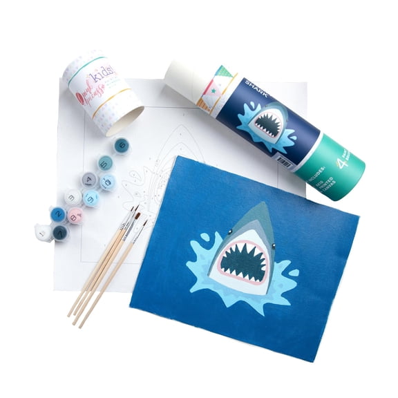 Pink Picasso Kits Paint by Number for Kids Ages 5-12 DIY 8x10 Beginners Kids Paint Set Color by Numbers Canvas Painting Kits As Seen On Shark Tank & Oprah's Favorite Thing Shorty Shark