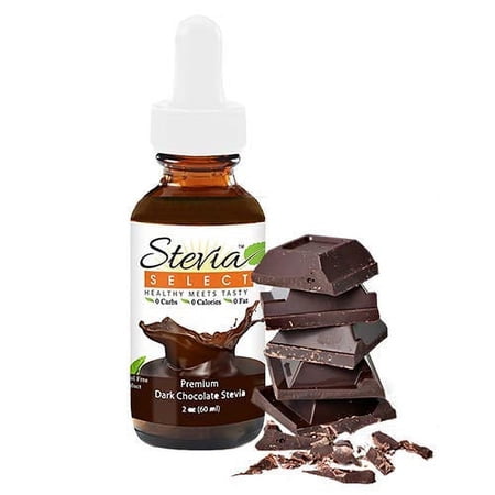 Stevia Drops-Stevia Select-Stevia Liquid Dark Chocolate Keto Flavor Drops-Coffee Syrup Sugar Free-Sugar Substitute for Baking Keto Desserts-2 Oz.Stevia Flavored Drops-Best Stevia Liquid Guaranteed