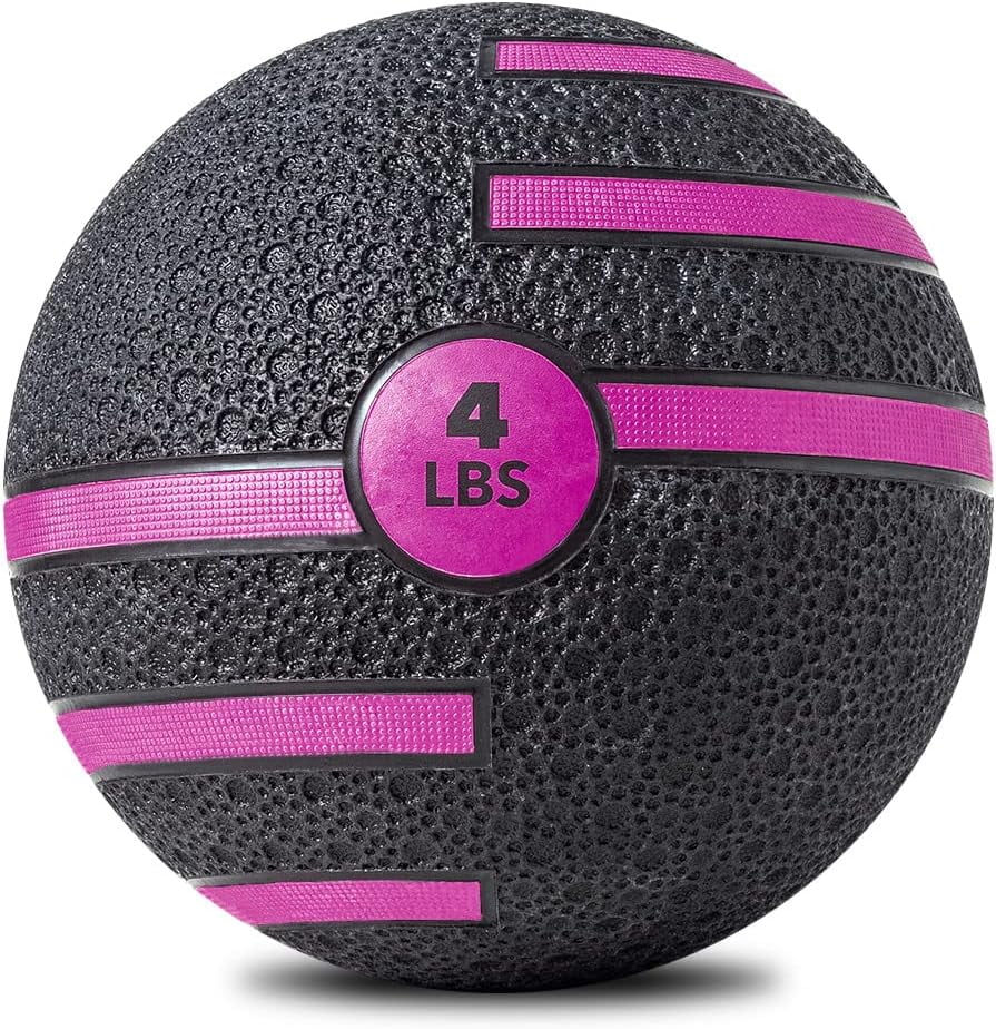 JFIT Medicine Exercise Ball with Dual Texture, 4 LB