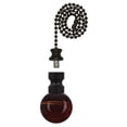 thumbnail image 1 of Westinghouse 1000600 Amber Alabaster Glass Sphere Finial & 12 in. Beaded Pull Chain - Oil Rubbed Bronze Finish, 1 of 6