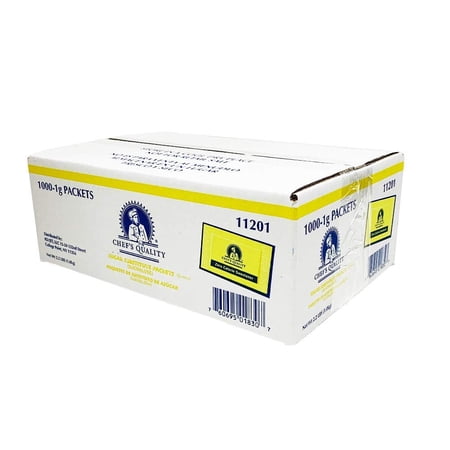 Chef's Quality Sugar Substitute Packets (Sucarlose), 1000x1g Packets