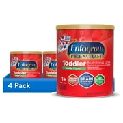 4 pack Enfagrow Premium Toddler Milk Nutritional Drink, Enfagrow Toddler Drink, Try Our Brain-Supporting Trio, Vanilla 32oz Can
