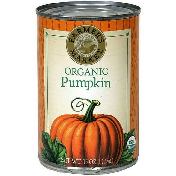 Farmer's Market Organic Pumpkin, 15 oz, (Pack of 12)