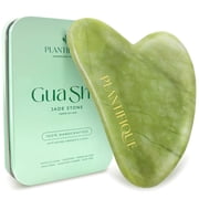 Plantifique Jade Gua Sha Facial Tool, Face Massager for Lymphatic Drainage & Jawline