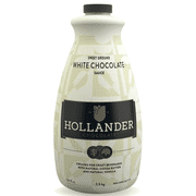 Hollander Chocolate White Chocolate Coffe Sauce Perfect for the Professional or Home Barista, 64oz Plastic Jug without Pump included