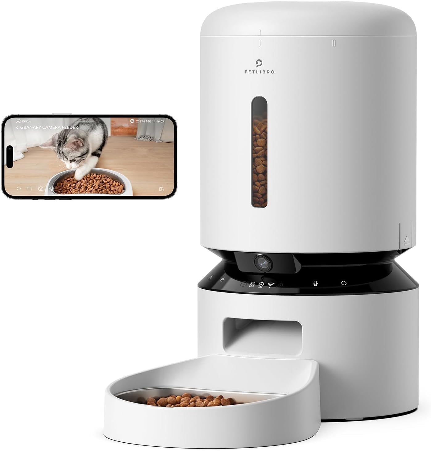 Automatische Voerbak Voor Kat En Hond – 5 Liter, WiFi (2.4G/5G) En App-bediening – Tot 10 Maaltijden Per Dag – Ideaal Voor Drukke Baasjes