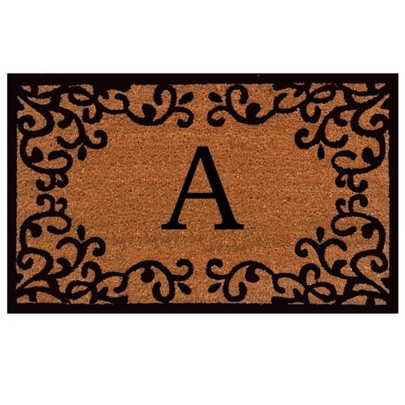 Calloway Mills Chateaux Monogram Outdoor Doormat 18" x 30" (Letter A)