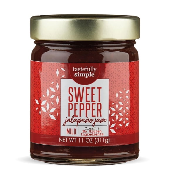 Tastefully Simple Sweet Pepper Jalapeno Jam, 11 Ounce