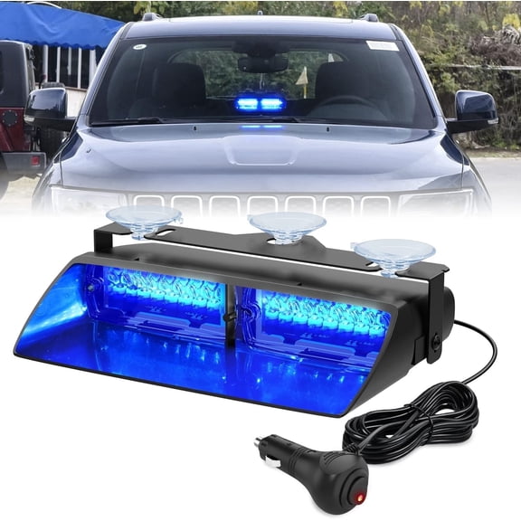Nilight LED Flashing Signal Light with Suction Cups, High Visibility Windshield Mount, Universal Fit for Cars, Trucks, SUVs, and Utility Vehicles