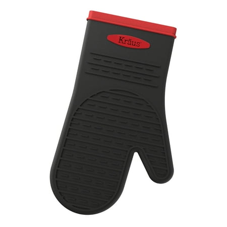 KRAUS Heat-Resistant 100% Food-Safe Silicone Non-Slip Oven Mitt