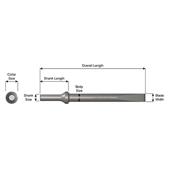 Ajax Tools A910-1/2 1/2" Flat Chisel AJX-A910-1/2