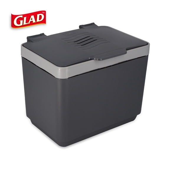 Glad 1.5 Gallon Countertop Compost Bin - Gray