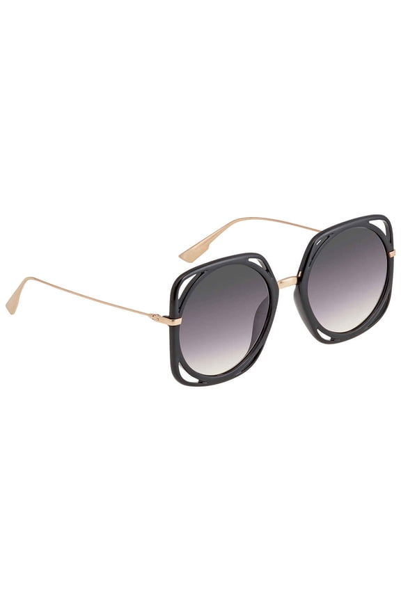 SUNGLASSES - POLARIZED FASHION SUN GLASSES DIOR BLACK GOLD COPPER WOMEN DIRECTION 26S