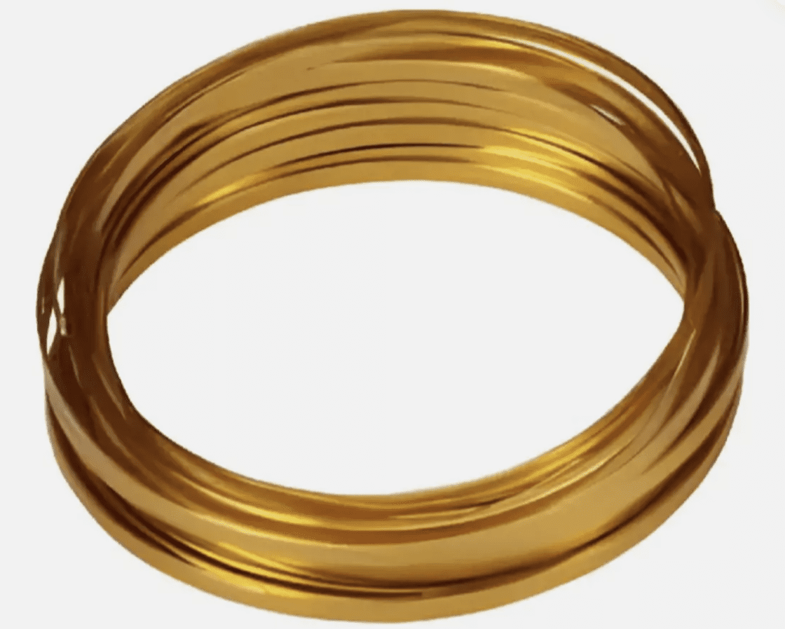 Gold Flat Wire 3/16 X 32ft Long by Oasis