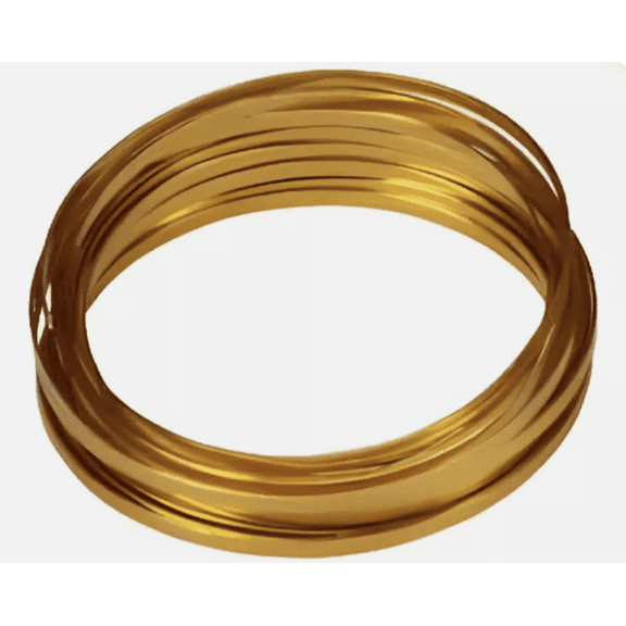 Gold Flat Wire 3/16 X 32ft Long by Oasis