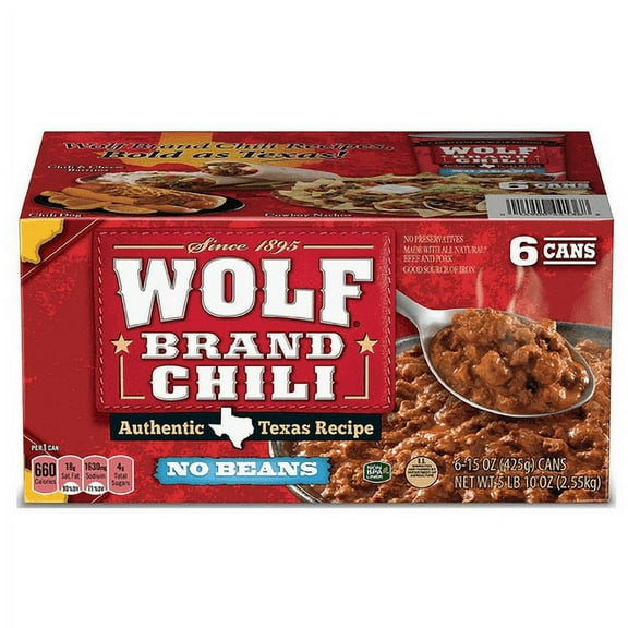 Wolf Brand "No Bean" Chili (15oz., 6pk.)