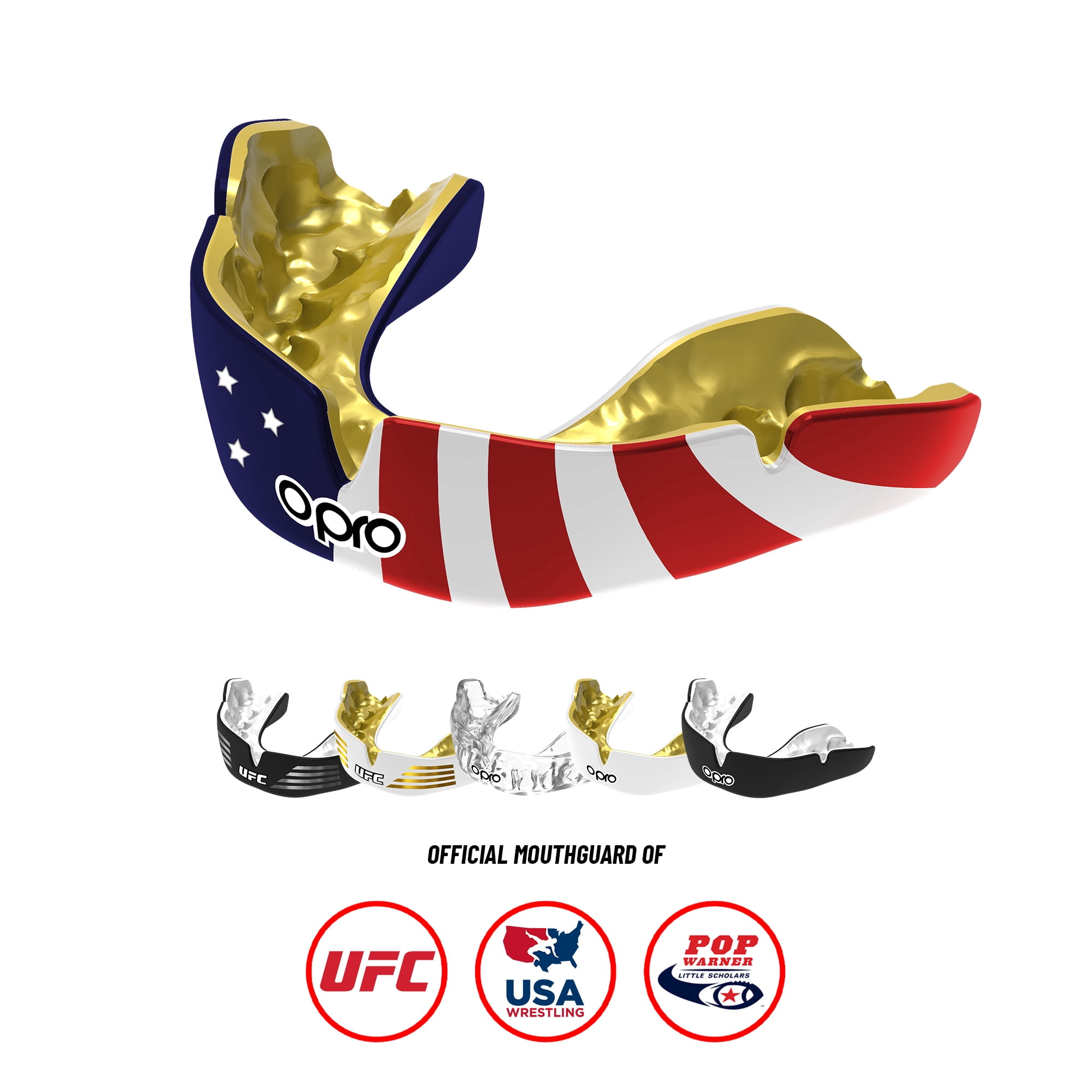 OPRO Instant Custom-Fit Mouthguard - Mouth Guard For Boxing, MMA & Football (USA, Adult)