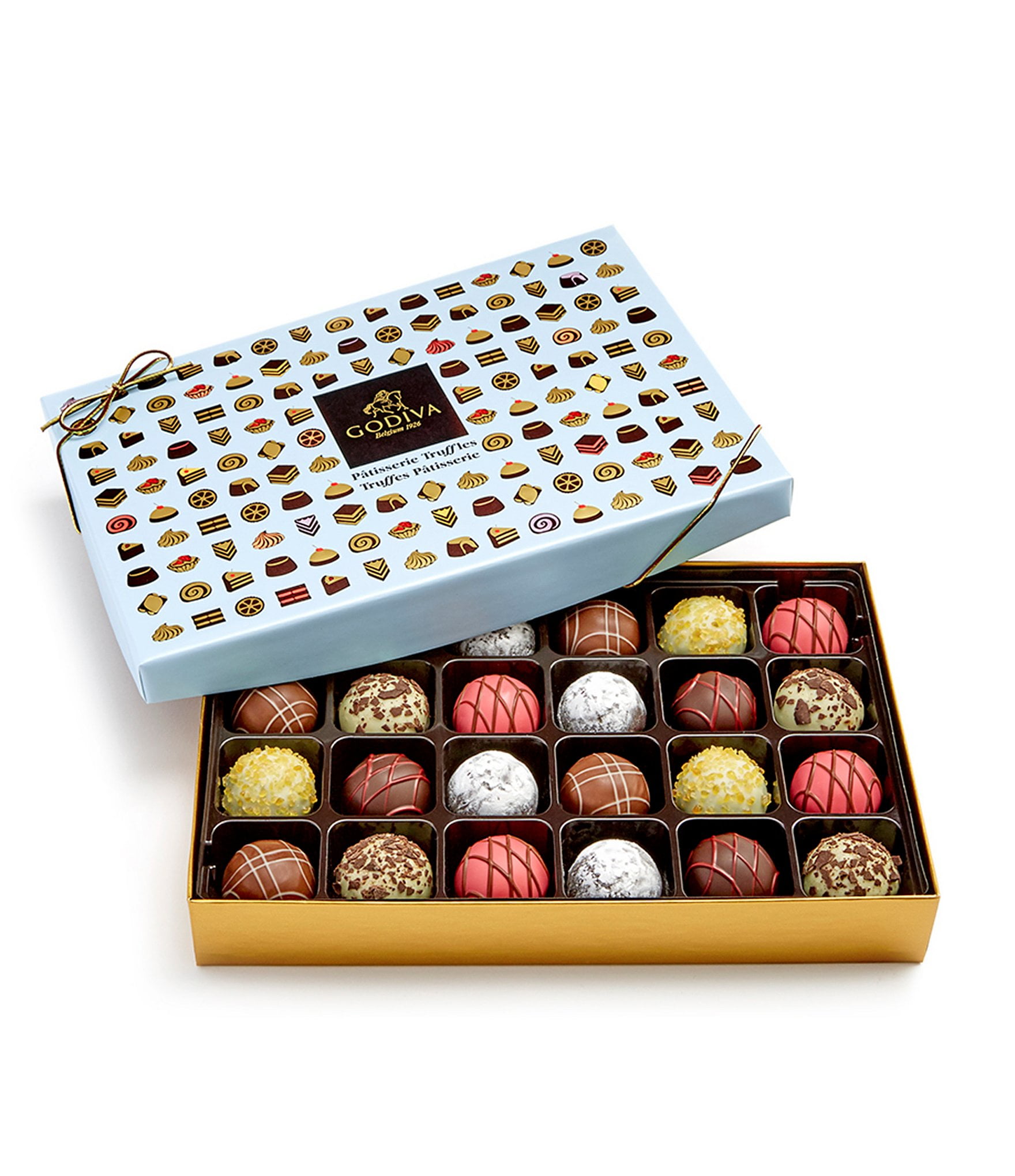 Godiva Patisserie Dessert Truffles Gift Box, 24 ea