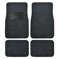 thumbnail image 1 of BDK Premium 4PC Set of Carpet Car Floor Mats with Vinyl Safety Heel Pad for Car, Truck, SUV, Coupe Sedan, Dark Gray (MT-100-DG), 1 of 9