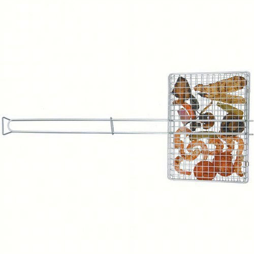 Chrome Plated Steel Grill Basket with Alloy Steel Lid